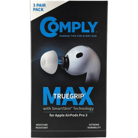 Comply TRUEGRIP Max Headphone Ear Tips for AirPods Pro 3 (White) [Large]