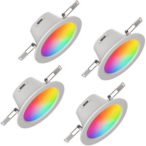 Nanoleaf Essentials Colour Smart LED Downlight  (WiFi) [4 Pack]