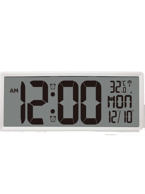 TESA WT9552 Large Digital LCD Wall Clock with Indoor Temp and Date