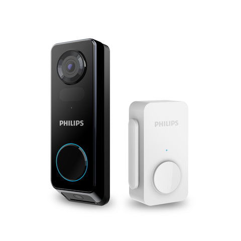 Philips 2K Dual‑Camera Smart Video Doorbell with Chime