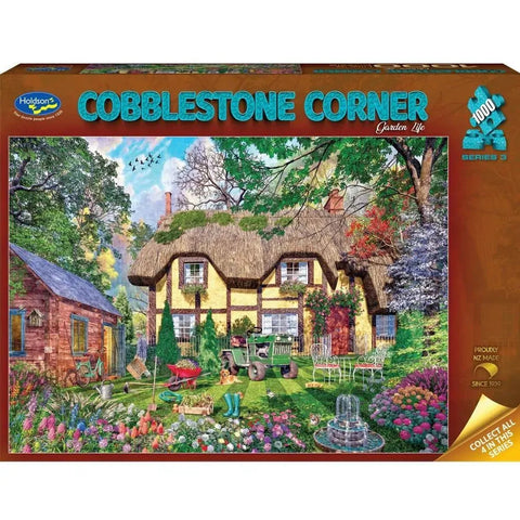 Holdson 1000pc Cobblestone Corner S3 Garden Life Puzzle