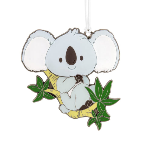 Hallmark Christmas Ornament - Koala Bear With Dimension Metal