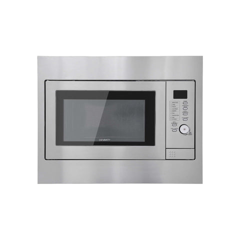 Devanti Built In Microwave Oven 30L Grill Air Fry Convection Silver