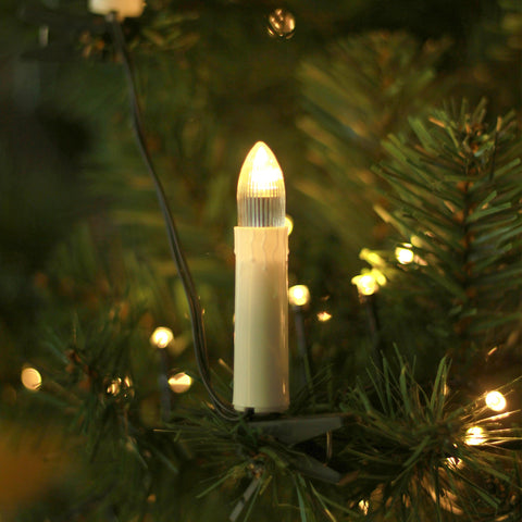Lexi Lighting Set of 10 LED Candle String Christmas Lights
