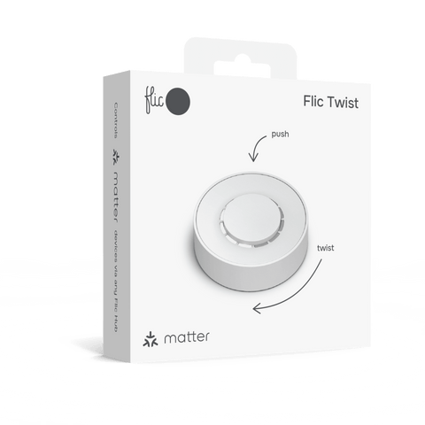 Flic Twist - White - 1x Flic Twist White + 2x AAA batteries