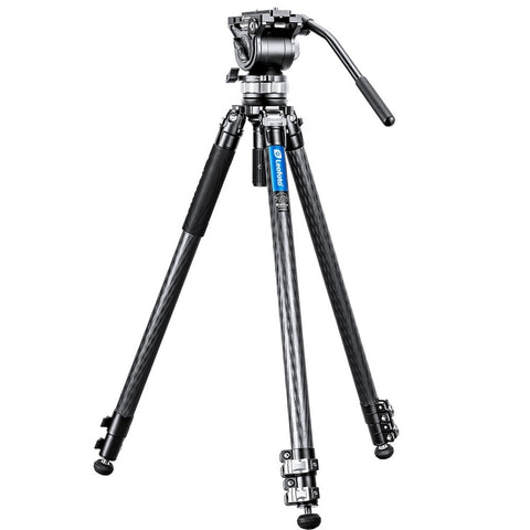 Leofoto Manba Series LVM-323C+BV15 Carbon Fiber Video Tripod Kit