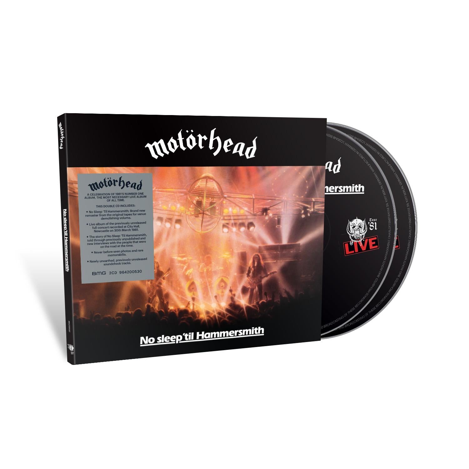 Motörhead No sleep 'til Hammersmith(4CD) No Sleep Til' Hammersmith (40th Anniversary Deluxe Edition) - JB Hi-Fi