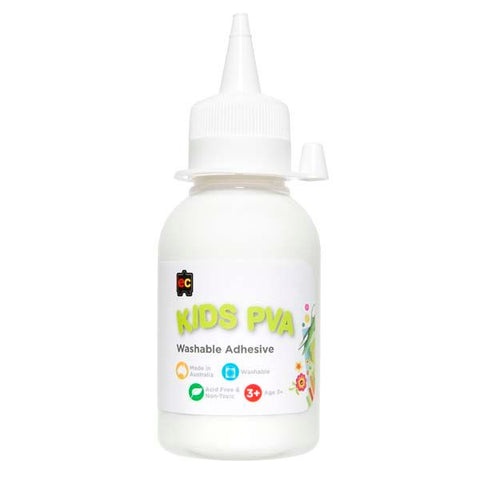 Educational Colours Kids Washable PVA Glue 125ml