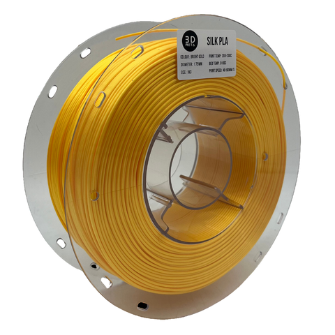 3D META Silk PLA 3D Printing Filament - Bright Gold