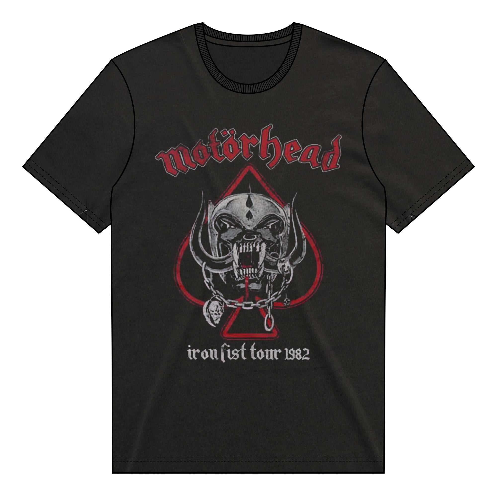 Motorhead - Iron Fist Tour 1982 T-Shirt (Large) - JB Hi-Fi