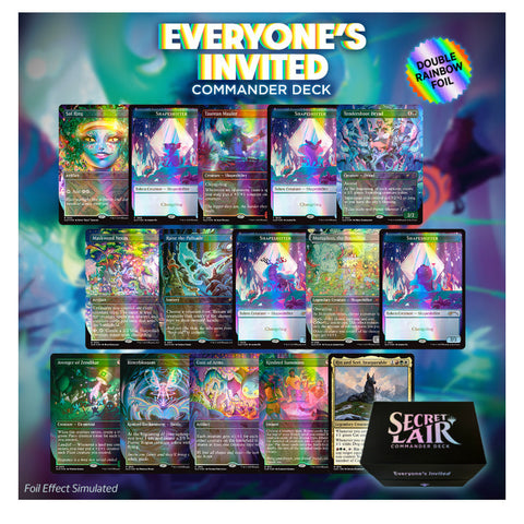 Wizards Of The Coast Magic Secret Lair Commander Deck Everyone's Invited