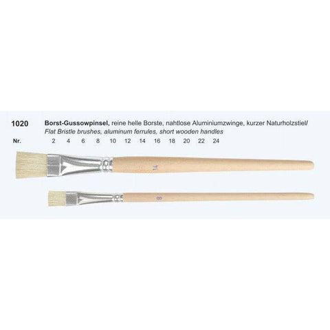 Vp Leonhardy Flat Bristle Short Handle Brush 2