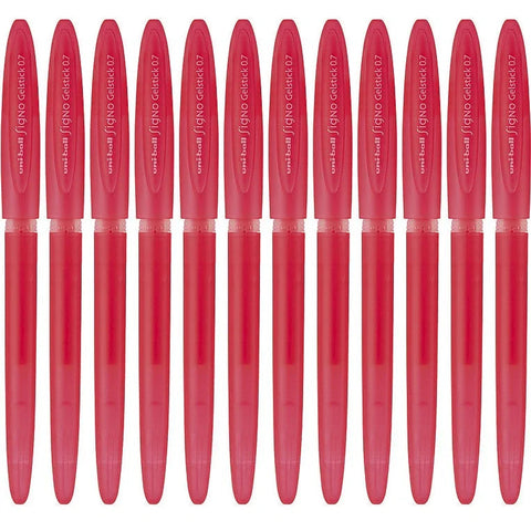 Uni-Ball UM-170 Signo Gelstick Rollerball Pen 0.7mm Box of 12 (Red)