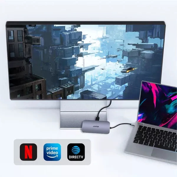 Unitek D1071A uHUB N9+ 9in1 USBC Hub with HDMI, 100W Power