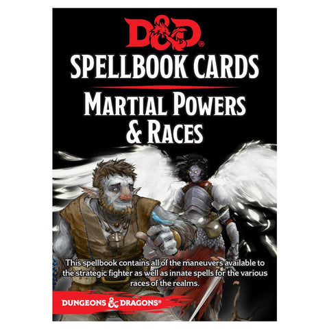 Wizards Of The Coast D&D Spellbook Cards Martial Powers & Races
