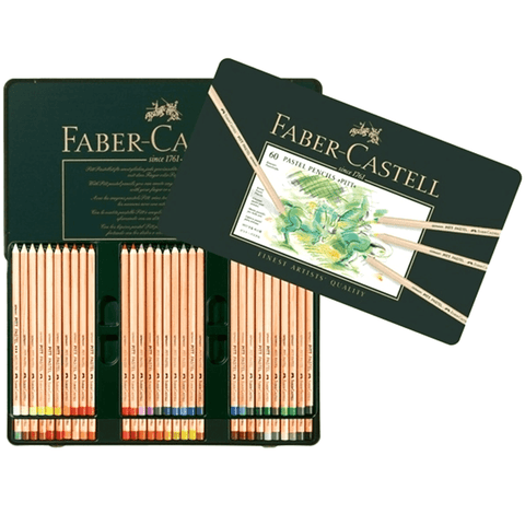 Faber-Castell Pitt Pastel Colour Pencils Set Coloured Professional [Tin 60]