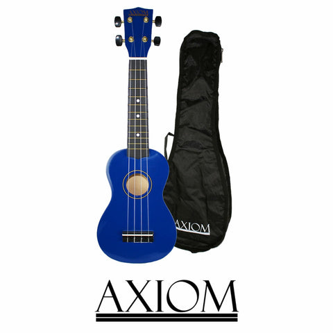 AXIOM Spectrum Soprano Ukulele with Carry Bag (Blue)
