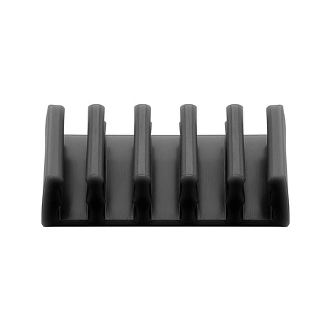Goobay 2-Pieces 5-Slot Cable/Tie Management Organiser (Black)