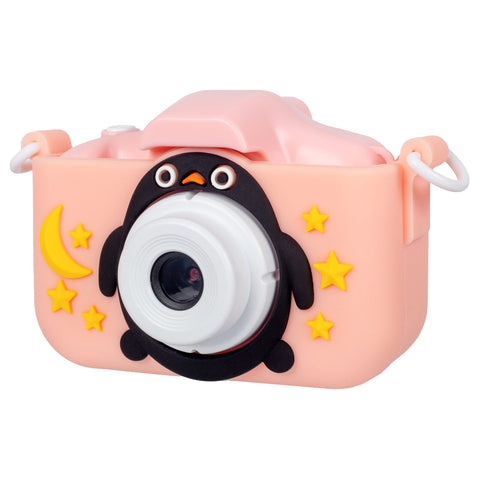 Lenoxx Kids Digital Dual Lens Camera, 4x Zoom and HD Video Recording (Pink)