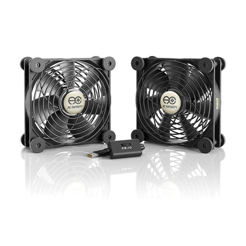 AC Infinity 2pc Multifan S7 Dual 104 CFM Spot Cooler USB Powered Quiet 120mm
