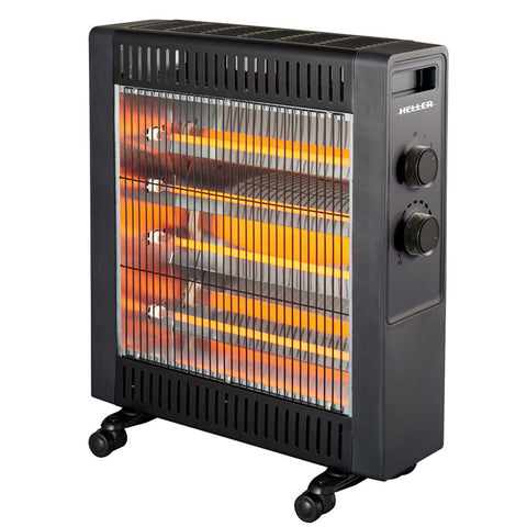Heller 2200W Quartz Radiant Heater (Black)