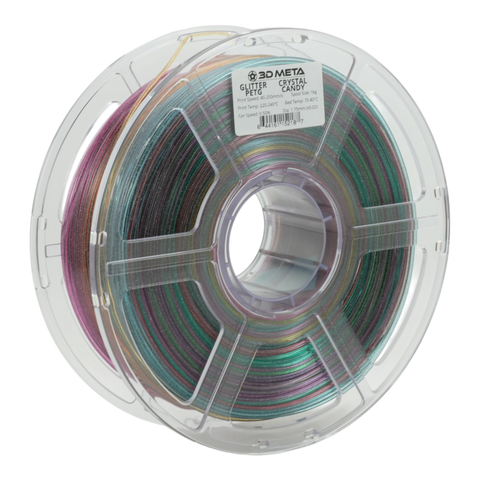 3D META Glitter PETG 3D Printing Filament - Crystal Candy