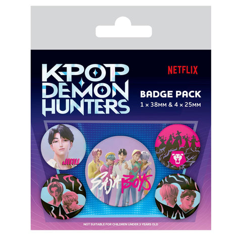 KPop Demon Hunters - Saja Boys Badge Pack