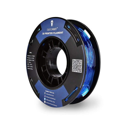SainSmart 1.75mm TPU Filament 250g Flexible (Blue)