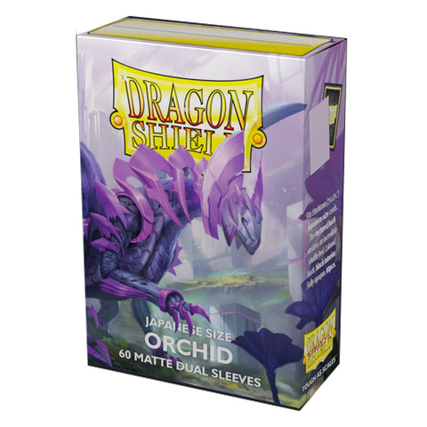 Arcane Tinmen Dragon Shield Japanese 60ct Dual Matte Orchid Pink Sleeves 59x86mm