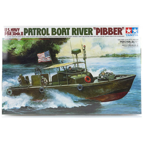 Tamiya 1/35 U.S. Navy PBR 31 Mk.II Patrol Boat River Pibber Scaled Plastic Model Kit