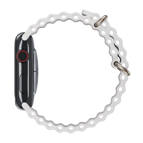 Hoco Apple Watch Ocean Band for Series 42 / 44 / 45 / 46 / 49 mm (White)