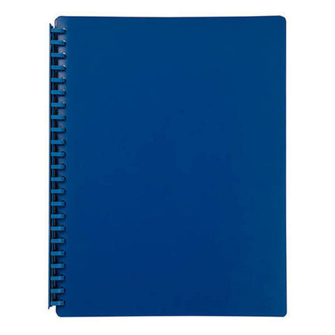 Marbig Refillable Display Book 20 pocket (A4) - Blue