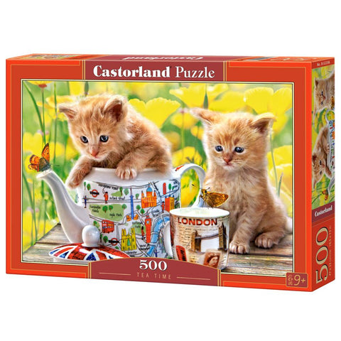 Castorland 500-Pieces Tea Time (Kittens) Puzzle