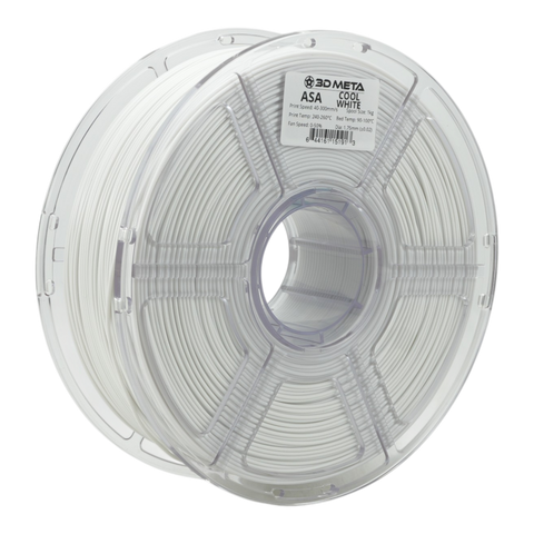 ASA 3D Printing Filament - Cool White
