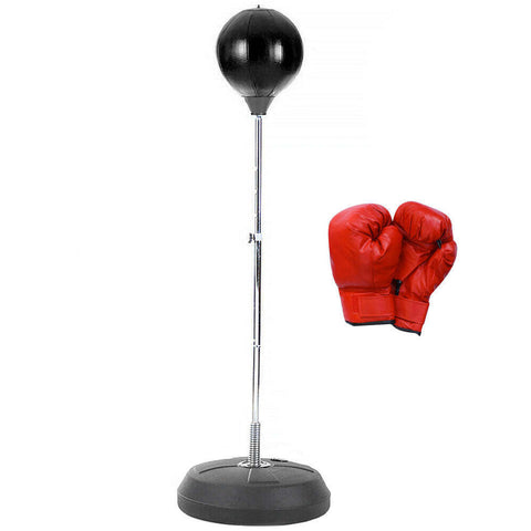 Hacienda Free-Standing Boxing Set PU Punching Ball & Boxing Gloves
