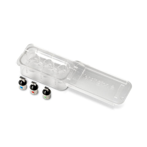 Kensington 3in1 Universal Combination Locking Head Tips Kit Security For Laptop