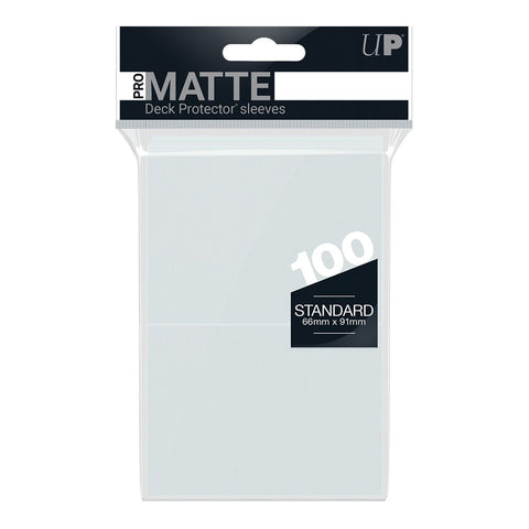 Ultra Pro: UP84731 PRO-Matte 100ct Standard Deck Protector sleeves (Clear)