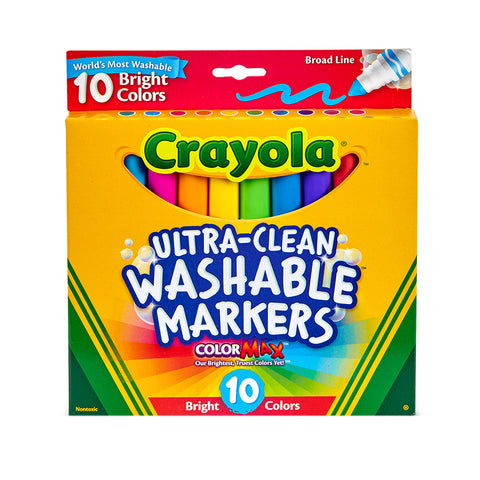 Crayola Kids/Childrens Creative Ultra Clean Bright Markers 36m+ [10 pieces]
