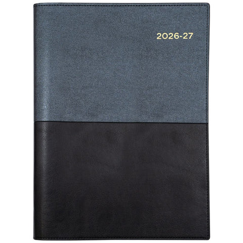 Collins Debden Collins Vanessa A4 Day To Page 2026-2027 Diary Black Financial Year