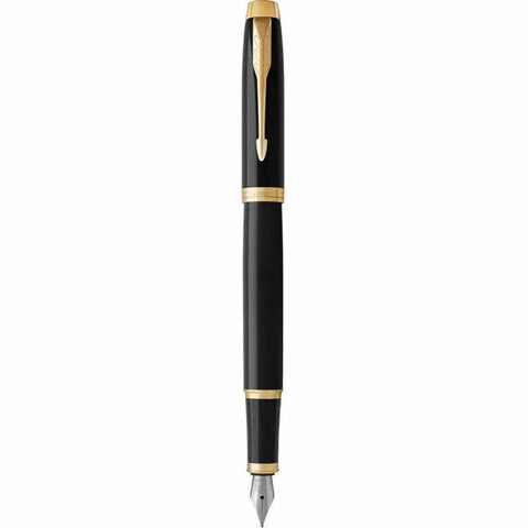 Parker IM Premium Trim Fountain Pen (Black Gold)