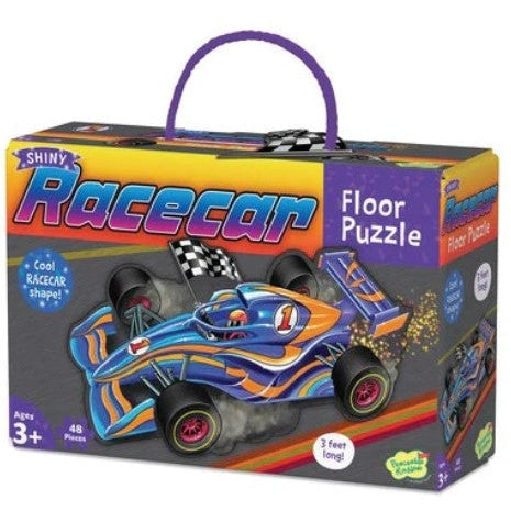 Peaceable Kingdom Floor Puzzle Racecar 48 Pieces