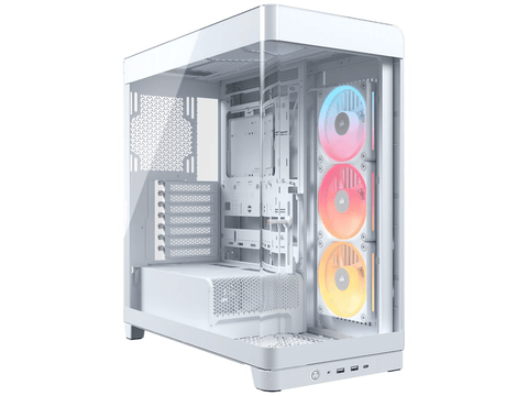 Corsair FRAME 4500X LX-R RGB iCUE LINK Panoramic Glass ATX Mid-Tower Case - White
