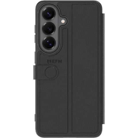 EFM Venice Wallet Case for Galaxy S26 (Black)