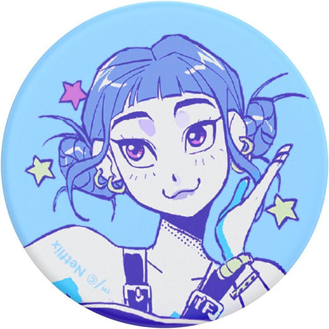 KPop Demon Hunters x PopSockets PopTop Adhesive and Chain Lite (Huntrix Zoe)