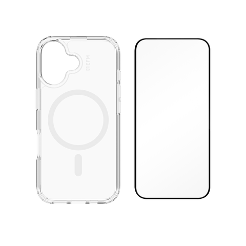 EFM 2-in-1 Case and Screen Protection Bundle - iPhone 16 Plus (Clear)