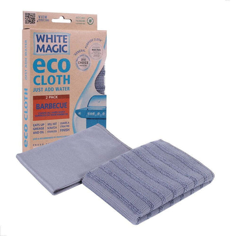 White Magic Eco Cloth 2-Pack for Barbecue Cleaning