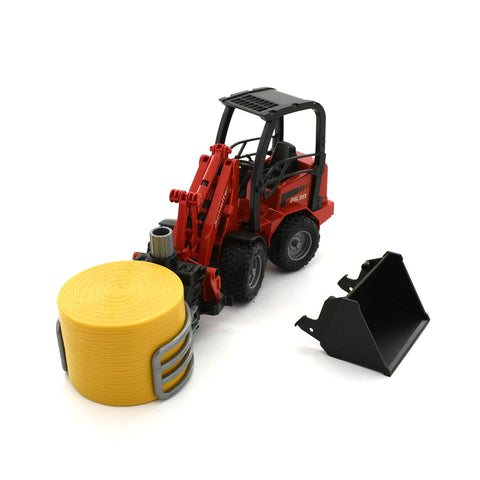 Bruder 1:16 Schaffer Compact Loader 2630 with Bale Gripper