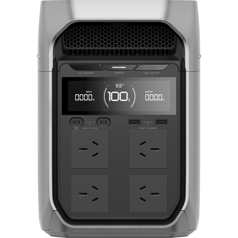EcoFlow Delta 3 Plus 1800W Power Station With 1024Wh (85Ah@12V) Capacity