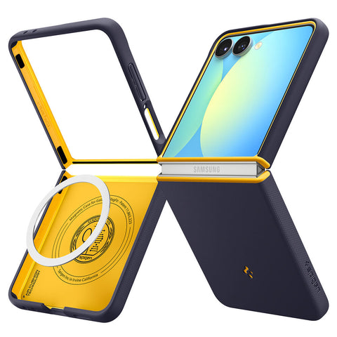 Spigen Samsung Galaxy Z Flip 7 Nano Pop (MagFit) Case - Blueberry Navy