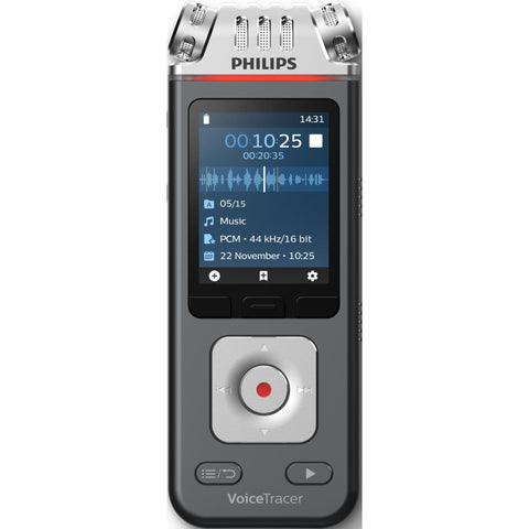 Philips DVT6115 VoiceTracer 3 Mic 8GB Voice Recorder